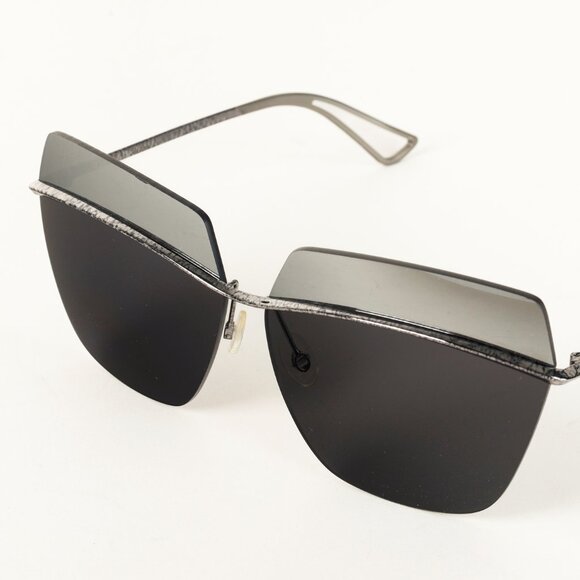 Christian Dior Metallic Pewter Mirror Sunnies - Picture 5 of 8